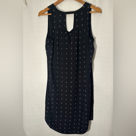 Old Navy Black snd Tan Sleeveless Swing Dress Size Medium Tall - Picture 6 of 11
